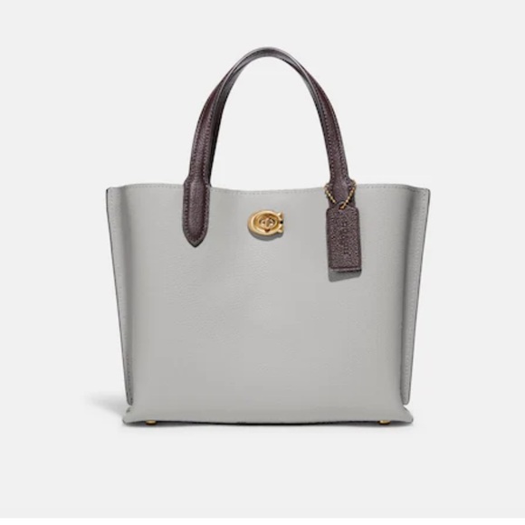 Willow Tote 24 In Colorblock With Signature Canvas Interior - Picture 2 of 7